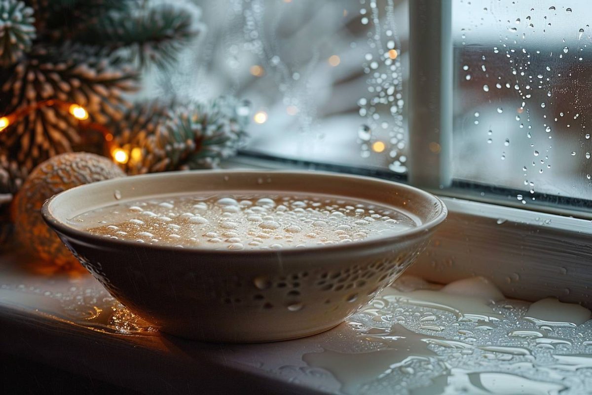 Diminuez la condensation et l'humidité avec un bol d'eau salée cet hiver