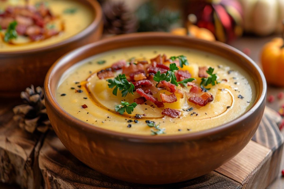 Un velouté de butternut et pommes de terre pour savourer l'automne avec gourmandise